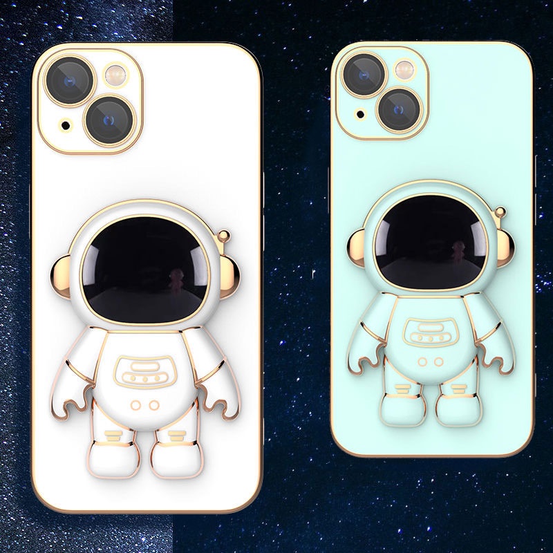Ốp Điện Thoại Có Giá Đỡ Hình Phi Hành Gia 3D Cho iPhone 6 7 plus 8 plus x xs max xr 11 pro max 12 pro max đẹp