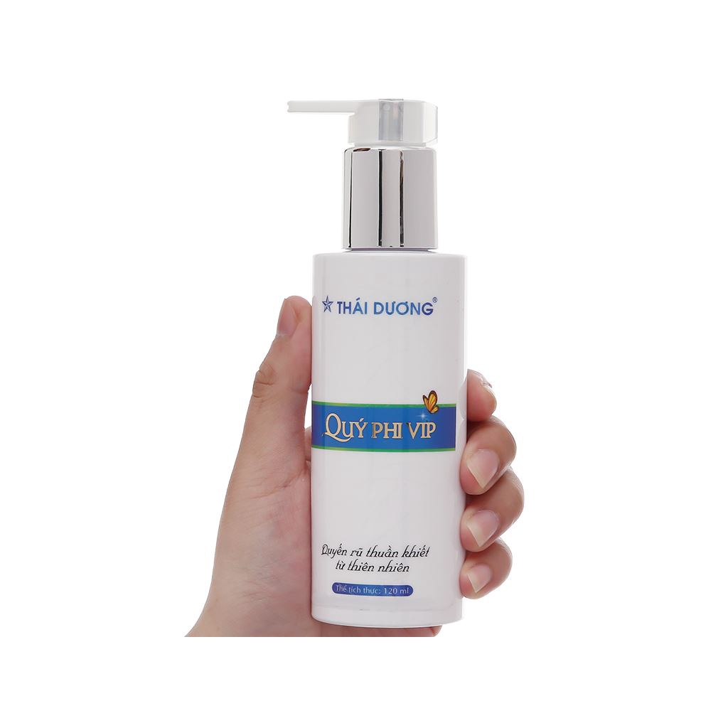 Dung dịch vệ sinh phụ nữ Quý Phi Vip dung tích 120ml chính hãng Sao Thái Dương