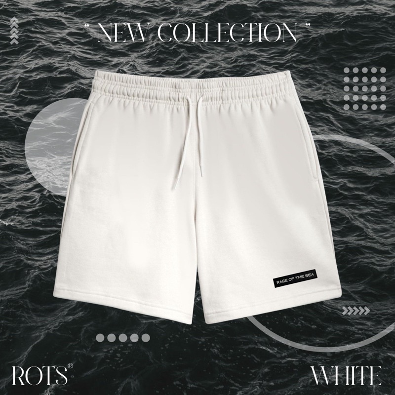 QUẦN SHORT UNISEX FORM ÂU RAGE OF THE SEA (ROTS)-BASIC LOGO | BigBuy360 - bigbuy360.vn