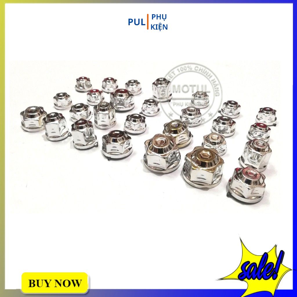Chụp ốc trang trí xe máy nhựa xi đủ màu đẹp cho Wave Vario Dream AB SH Sirius...