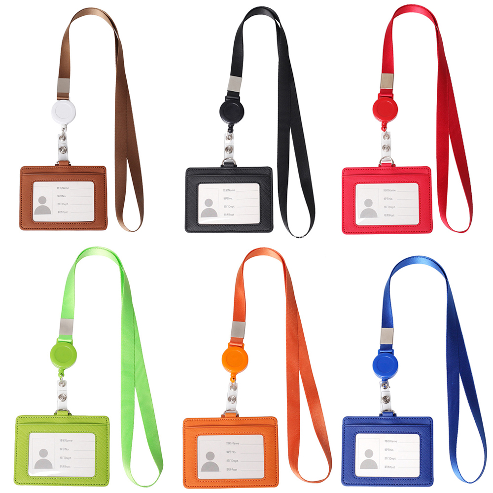 Bao Da Pu Đựng Thẻ Nhân Viên Văn Phòng Nhiều Màu Tùy Chọn