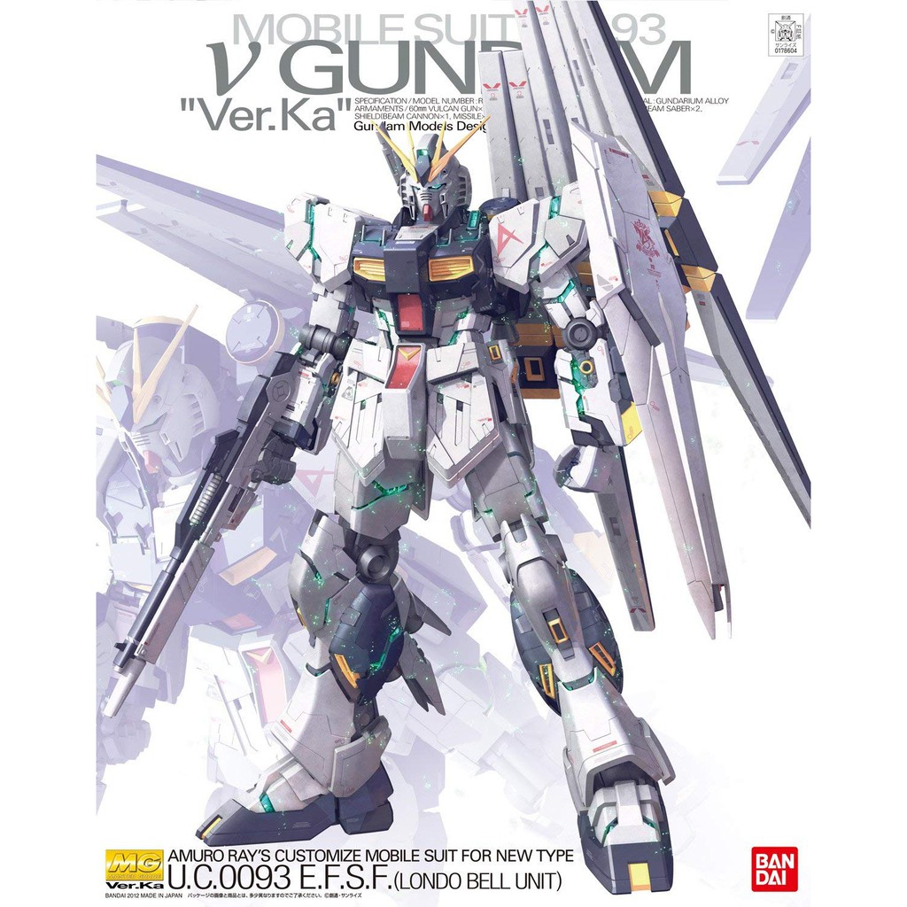 Mô hình lắp ráp MG Nu Gundam ver.Ka