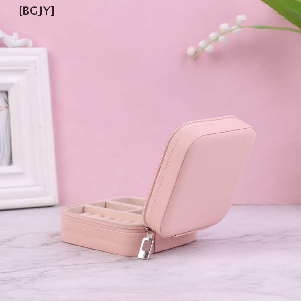 [BGJY] 1Pc Jewelry Organizer Display Storage Box Travel Earrings Ring Jewelry Case Box Hot Sell