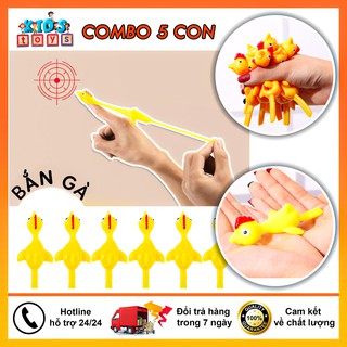 Gà bay dính tường, đồ chơi bắn gà vui nhộn, ná bắn gà cao su silicon, chất liệu an toàn không độc hại