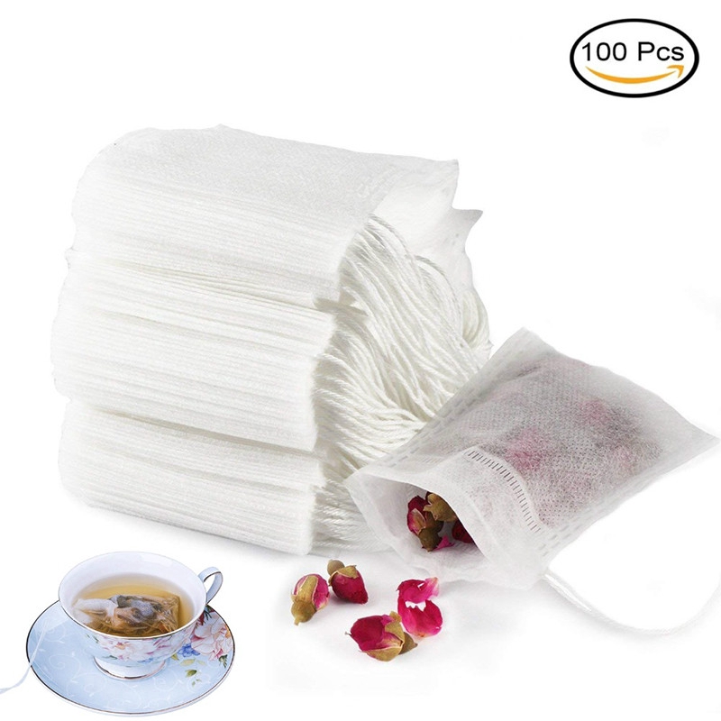 Set 50/100 túi lưới lọc tiện dụng để đựng trà