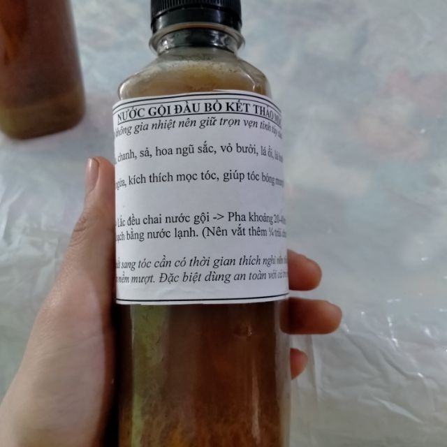 Nước gội đầu bồ kết thảo mộc