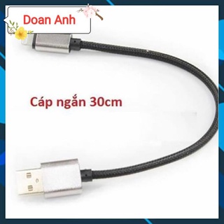 Cáp sạc dây dù ngắn 30cm jh cổng lightning iphone