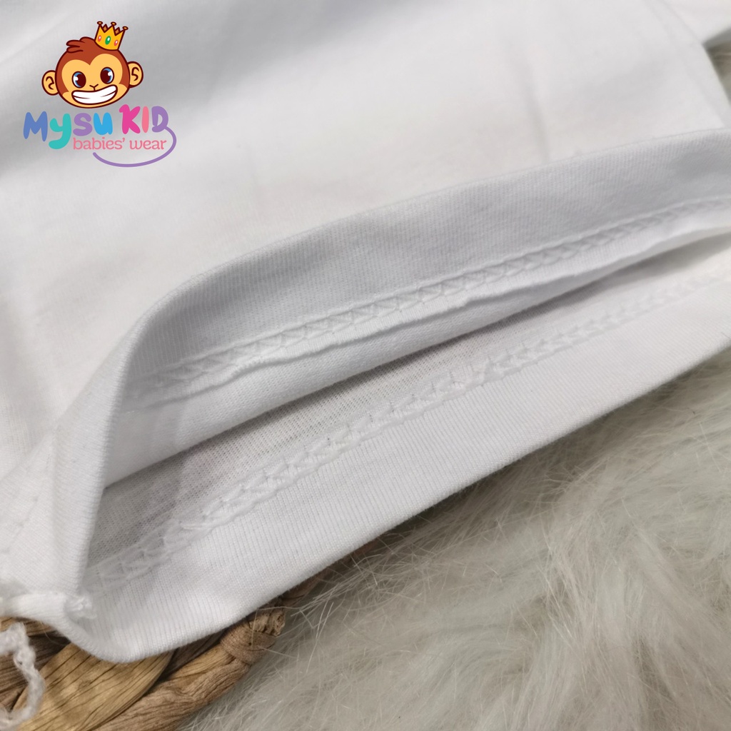 Đồ bộ dài tay cotton 100% bé trai,bé gái màu trắng từ 8kg đến 49kg