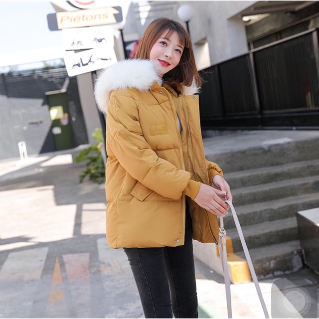 Áo phao mũ lông oder 8-15 ngày