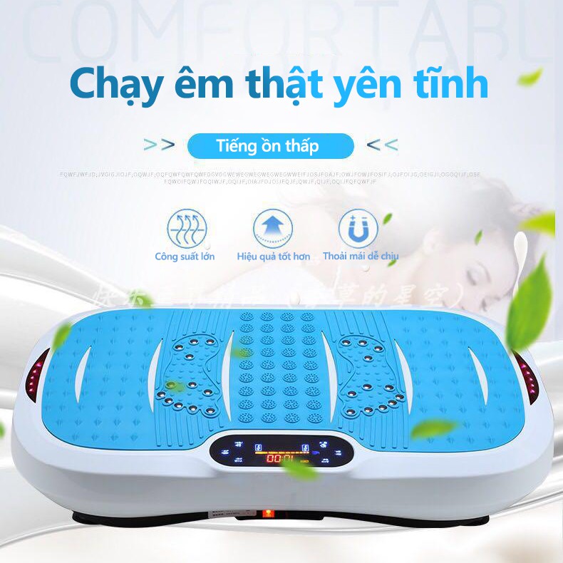 Máy  tập gym có bluetooth đa năng lập thể phát nhạc nhiều mức độ rungmáy tập rung giảm eo thon gọn âm thanh lập thể phát