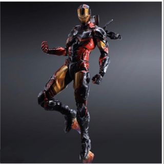 (Thanh lý) mô hinh hành động Play arts Marvel ironman Warmachine siêu anh hùng màu đỏ