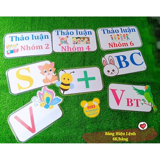 Combo 8 bảng hiệu lệnh hỗ trợ giáo viên lên tiết