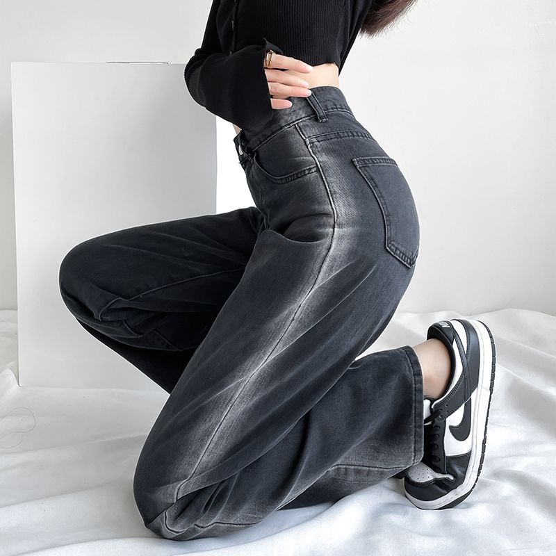 Quần jeans dài ống rộng thời trang dành cho nữ