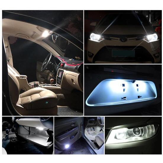 Đèn Led Kevanly T10 W5W 194 Led 168 Cob 8smd Cho Xe Hơi