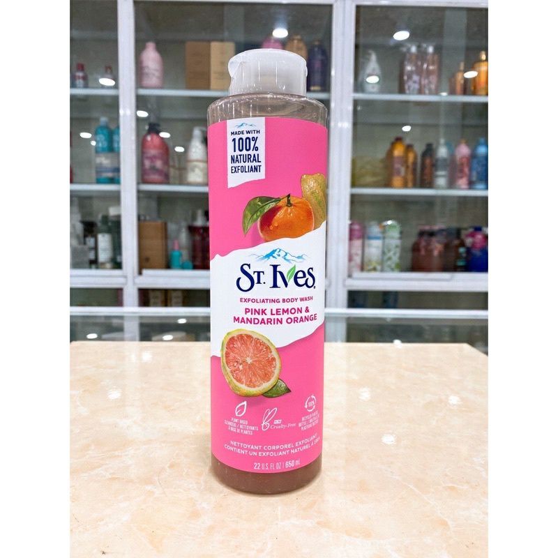 (USA - 650ml) SỮA TẮM ST.IVES BODY WASH TẨY TẾ BÀO CHẾT MẪU MỚI NHẬP KHẨU CHÍNH HÃNG