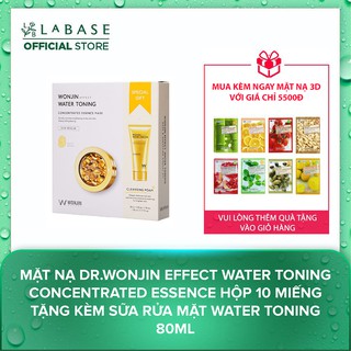 Mặt Nạ Dr.Wonjin Effect Water Toning Concentrated Essence Hộp 10 Miếng Tặng Kèm Sữa Rửa Mặt Water Toning 80ml