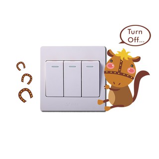 Decal Dán Tường Hình Động Vật Vui Nhộn