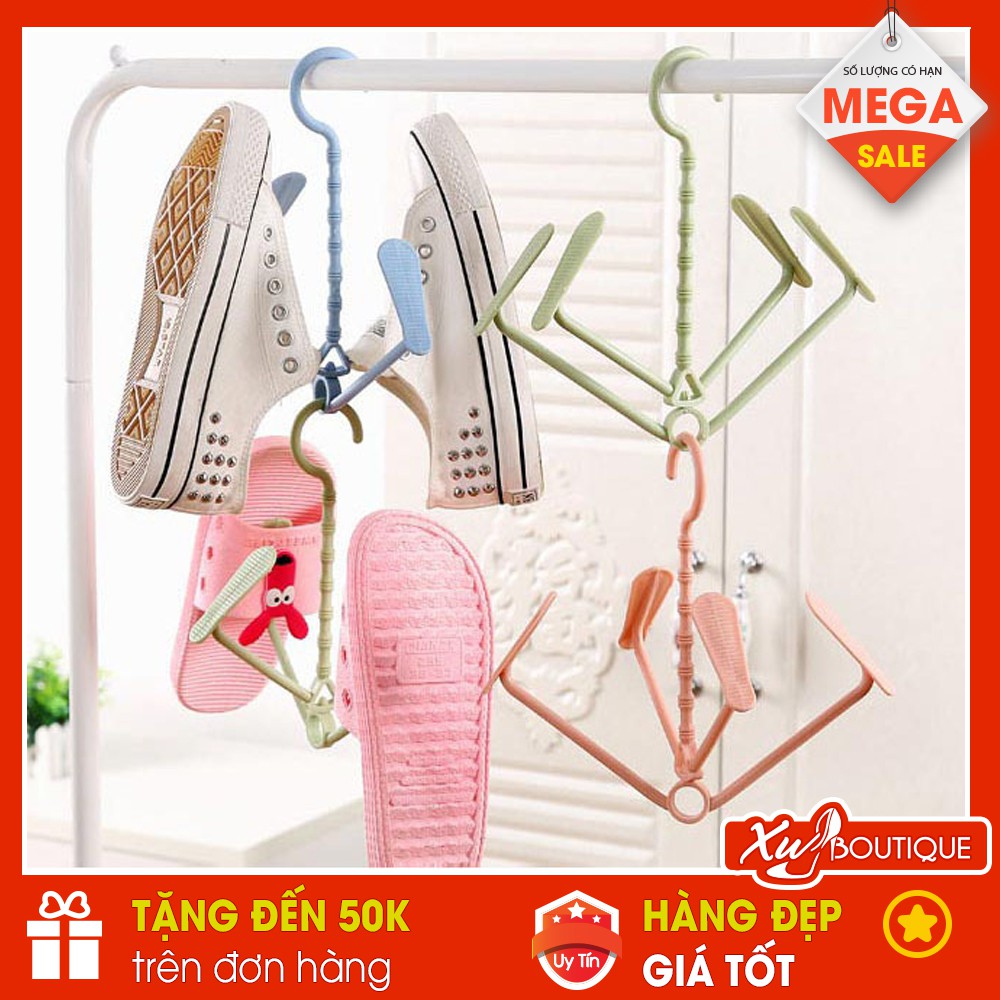 [Mã 154FMCGSALE giảm 8% đơn 500K] Móc Treo Phơi Giày Dép Xoay 360 Độ Thông Minh Bằng Nhựa Giữ Form Giầy Tiện Lợi