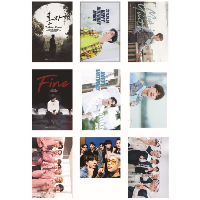 Lomo card ảnh nhóm GOT7 update Twitter full 54 ảnh