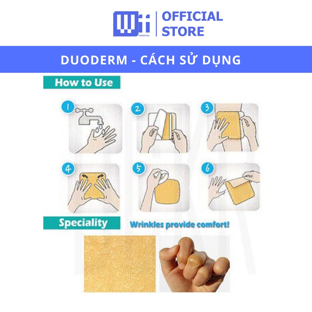 Miếng dán mụn DUODERM - Extra Thin - CHÍNH HÃNG UK 5x10cm 10x10cm 5x20cm