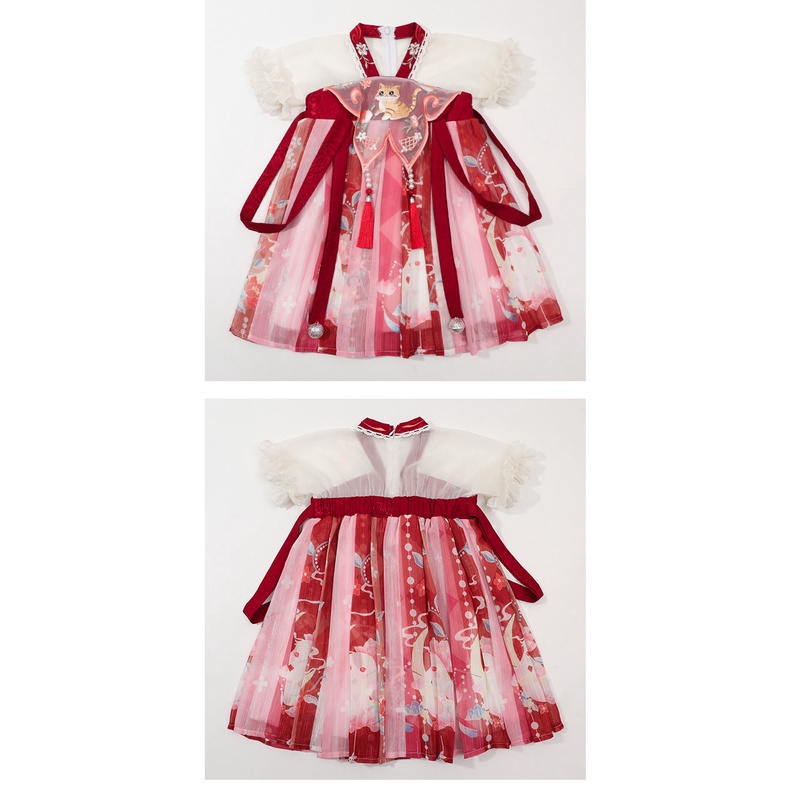 Bộ Hán Phục Thời Trang Mùa Hè 2022 Phong Cách Trung Hoa Dành Cho Bé Gái