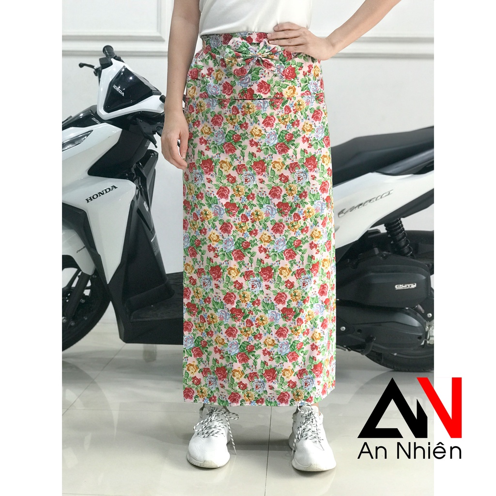 Váy chống nắng quây 2 lớp nút bấm kate đẹp dùng được 2 mặt