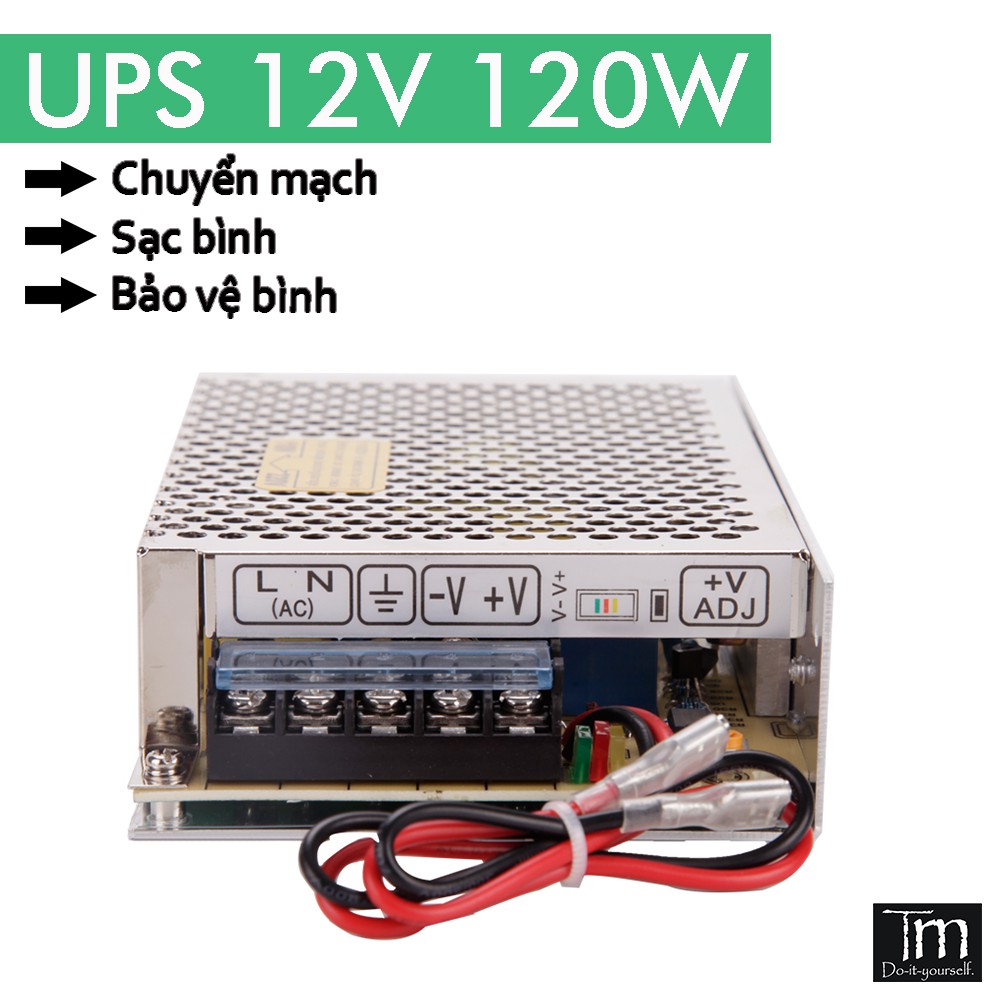 [Mã 158ELSALE giảm 7% đơn 300K] Bộ UPS Chuyển Mạch & Lưu Điện 12V 120W