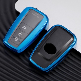 Ốp Chìa Khóa 2 Nút Bấm Bằng TPU Cho Xe Hơi Toyota Rav4 2021 Hybryd Camry 70 2020 Prado Corolla Sedan 2019 2