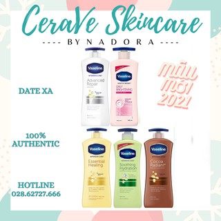  [ĐỦ MÙI] Sữa Dưỡng Thể Toàn Thân VASELINE Body Lotion (725ml)
