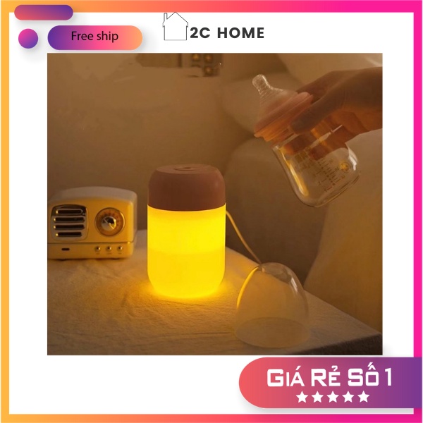 Máy Xông Tinh Dầu Mini Phun Sương có Đèn LED Dùng Cho Phòng Ngủ Và Trong Xe Hơi Khử Khuẩn Đuổi Muỗi – 2C Home