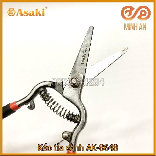 Kéo cắt cành lưỡi thẳng [HÀNG CHÍNH HÃNG] ASAKI AK-8648 - Kéo tỉa cành, tỉa dăm tiêu chuẩn Japan thumbnail
