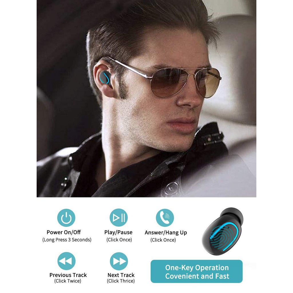 Tai nghe nhét tai Pulierde Q32T không dây kết nối Bluetooth 5.0 tiện dụng