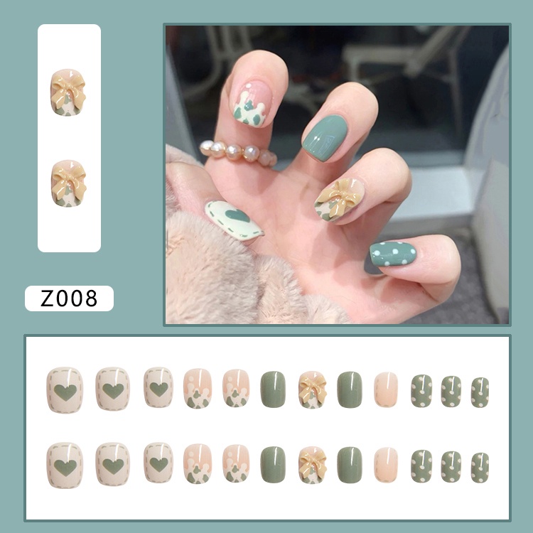 (Miễn Phí Có Sẵn) Móng Tay Giả Làm Từ Nhựa Pvc