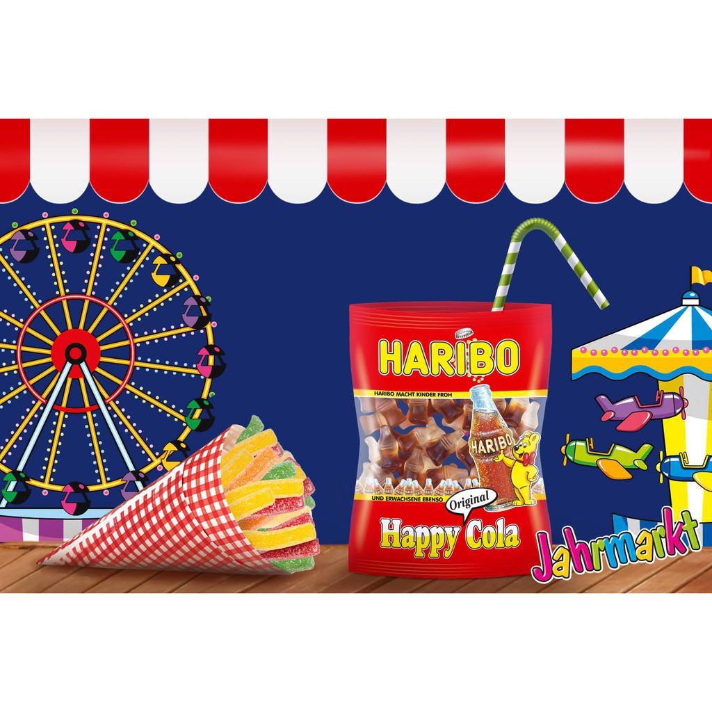 (8 loại) Kẹo dẻo Haribo gói 80gr