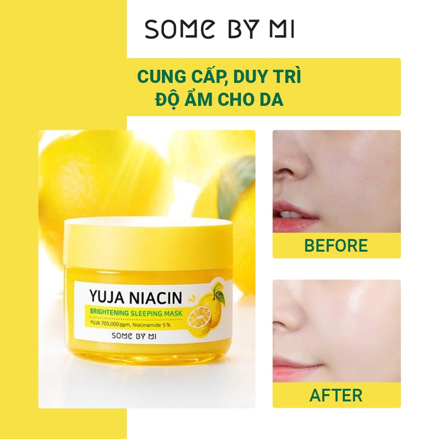 Mặt Nạ Ngủ Some By Mi Yuja Niacin Brightening Sleeping Mask