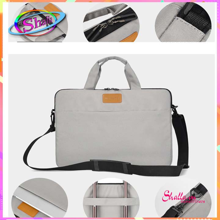 Túi Chống Sốc Laptop 15.6 inch có đeo chéo cao cấp Case HK44 Shalla Tặng móc khóa cao cấp