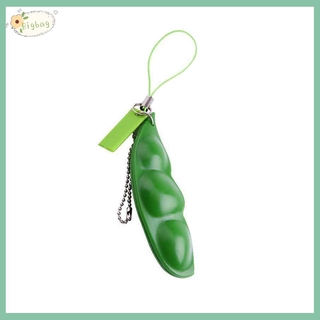 Móc gắn chìa khóa dạng hạt đậu bóp giúp giảm căng thẳng cho người lớn trẻ em 20/5/4/1 cái