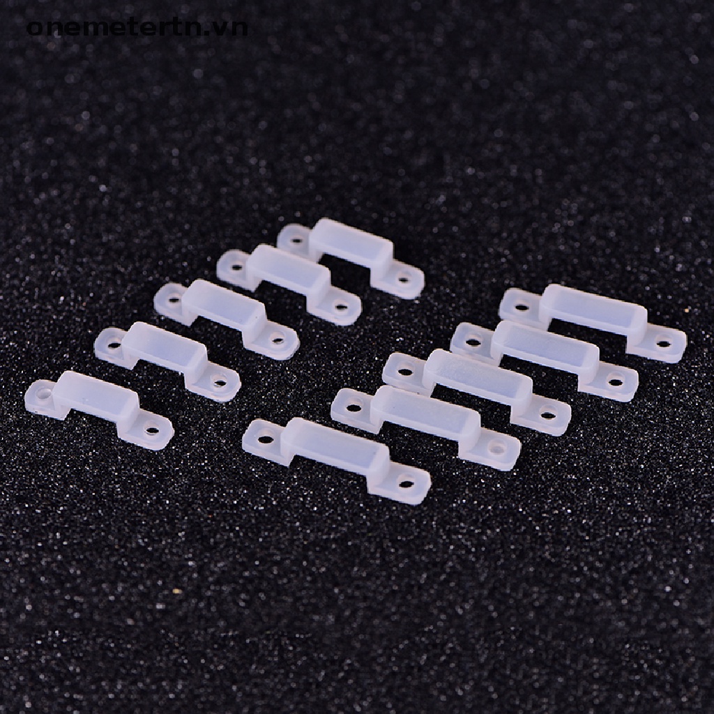 Onemetertn Set 50 Kẹp Silicon Mềm 10 / 14mm Cố Định Đèn