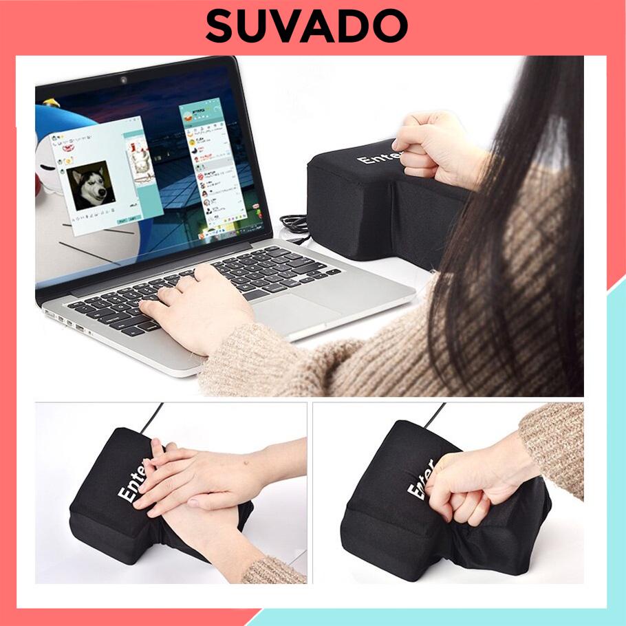 Nút Enter khổng lồ xả Stress, kiêm gối ngủ văn phòng, giảm căng thẳng Đồ Chơi Xả Tức giận Cho Game Thủ SUVADO