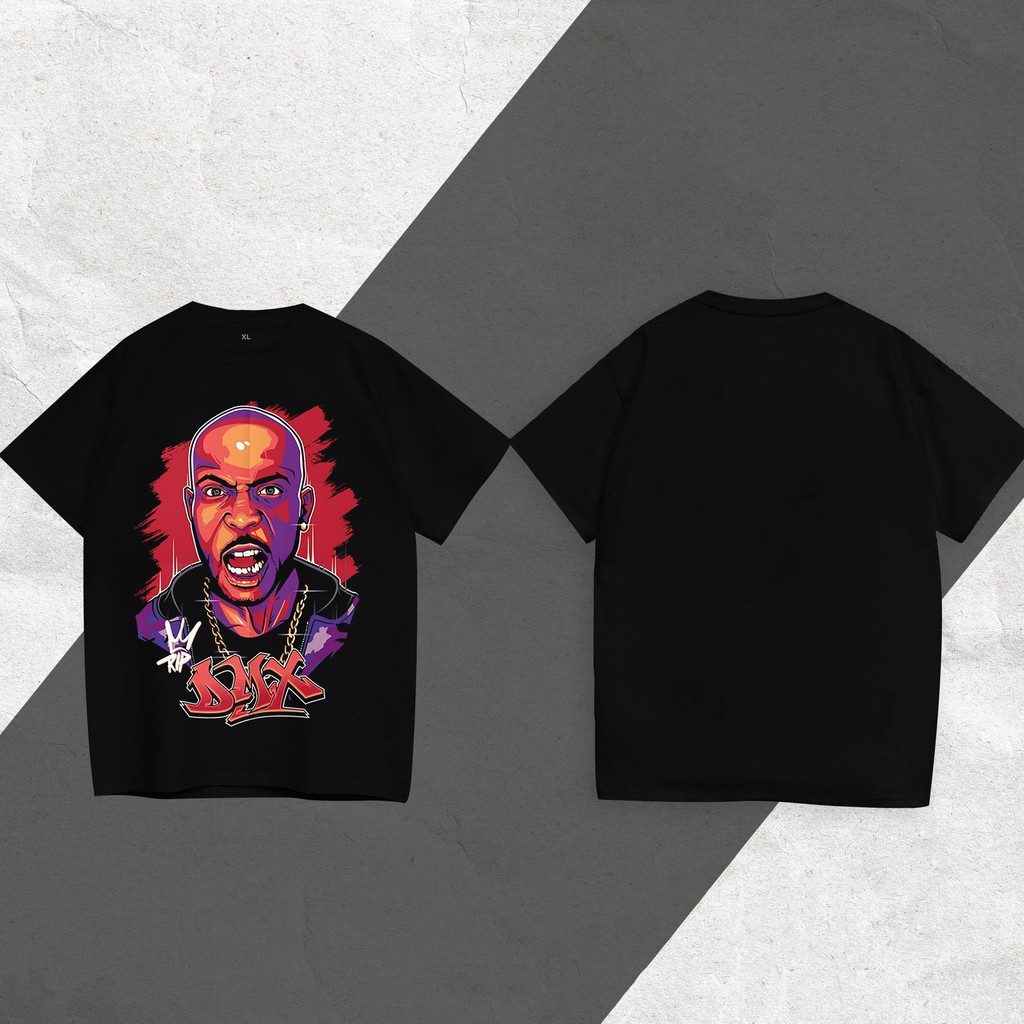 (Ảnh thật) Áo thun Rapper DMX, áo thun không cổ cotton 100%.