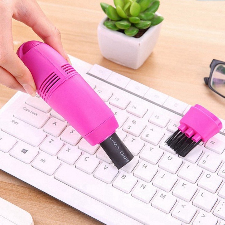 MÁY HÚT BỤI CẦM TAY CHO MÁY TÍNH TIỆN LỢI, Máy hút bụi mini làm sạch bàn phím máy tính laptop khe cửa cổng sạc USB