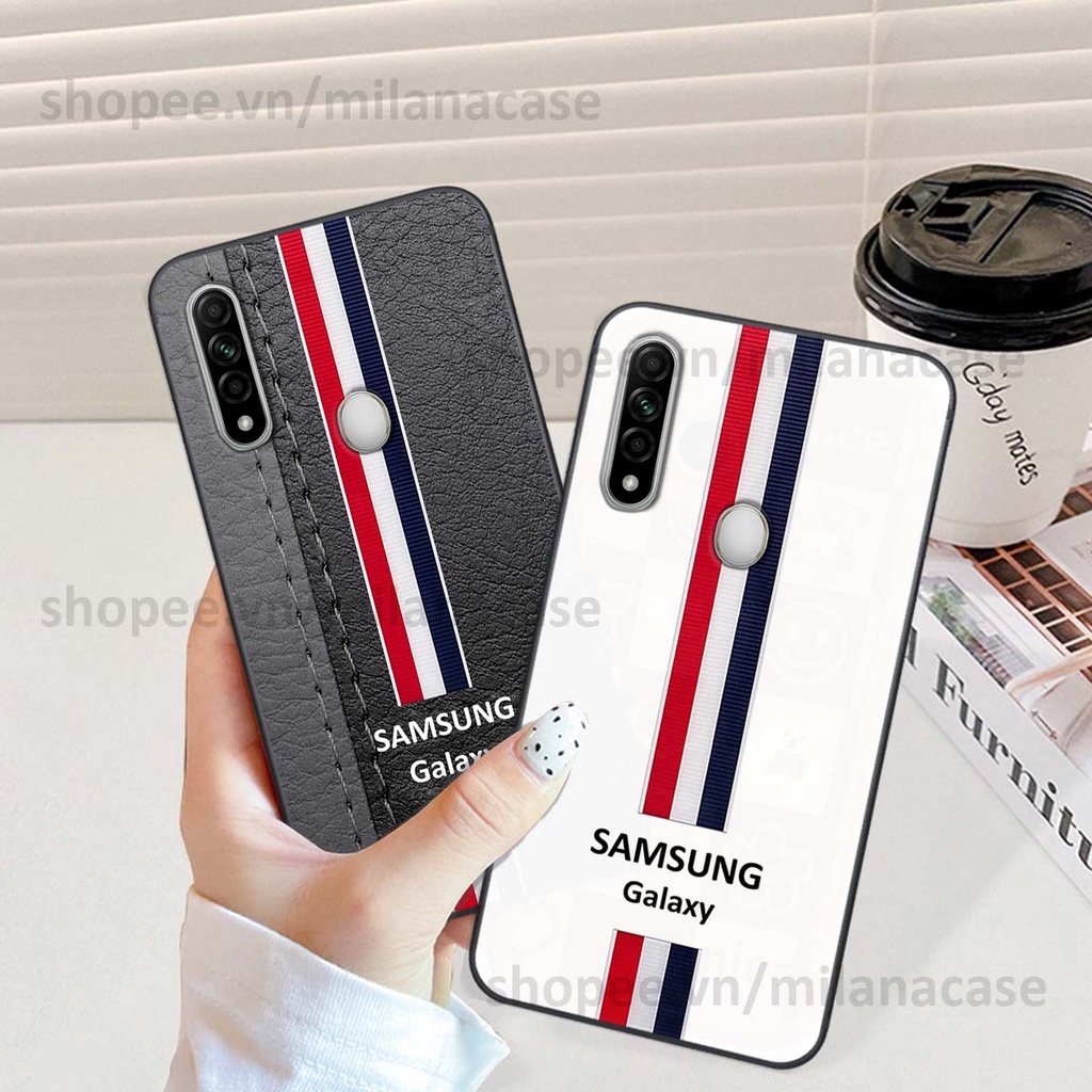 Ốp Oppo A31 in giả da phong cách thể thao, cá tính, thời trang