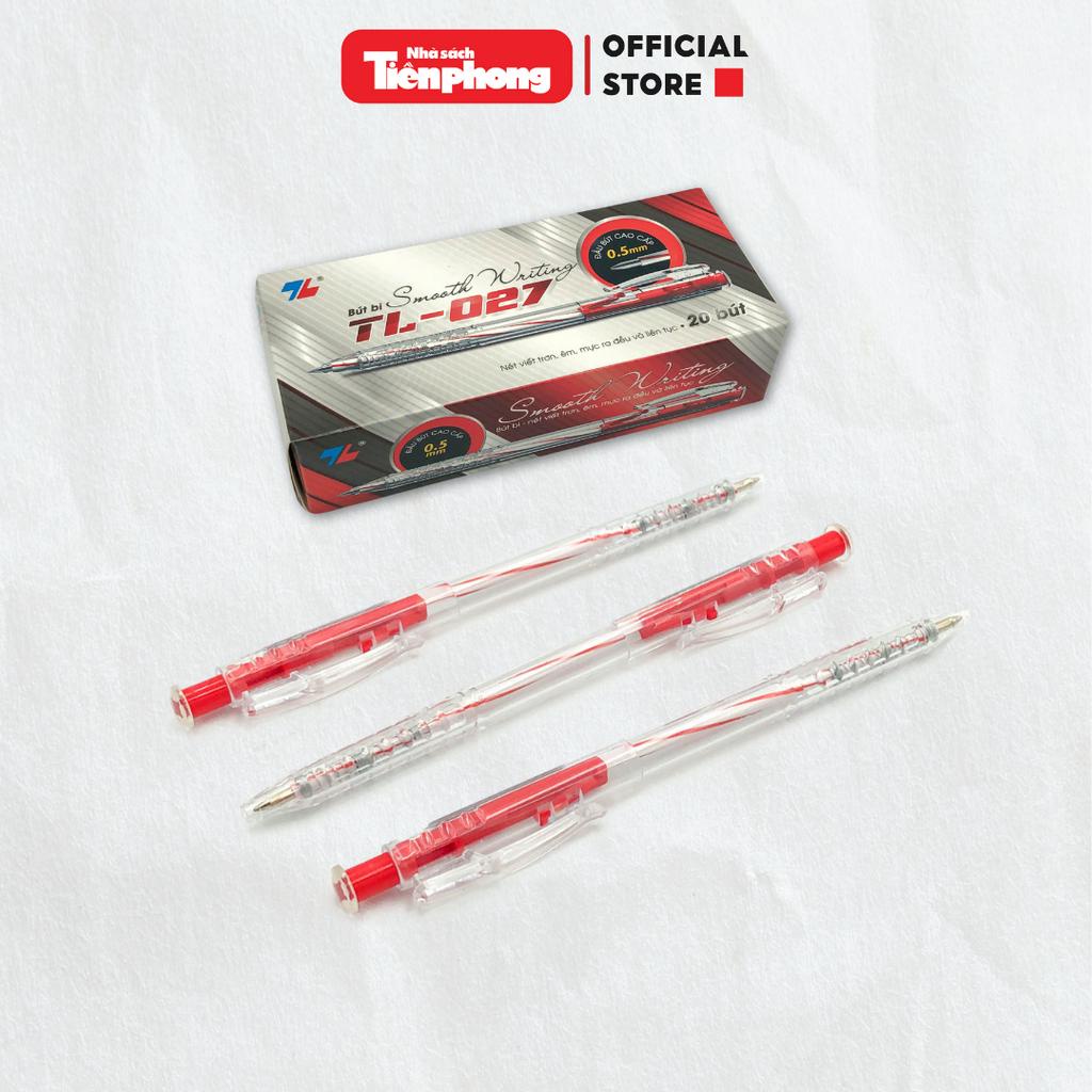 Bút bi Thiên Long chính hãng nhà sách Tiền Phong bút bi gel màu xanh/đen/tím.