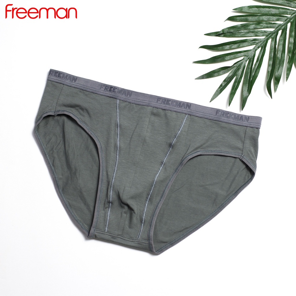 Quần lót nam Freeman chất liệu cotton thấm hút mồ hôi tốt, thun lưng bản nhỏ thoải mái [Combo 3] 6045