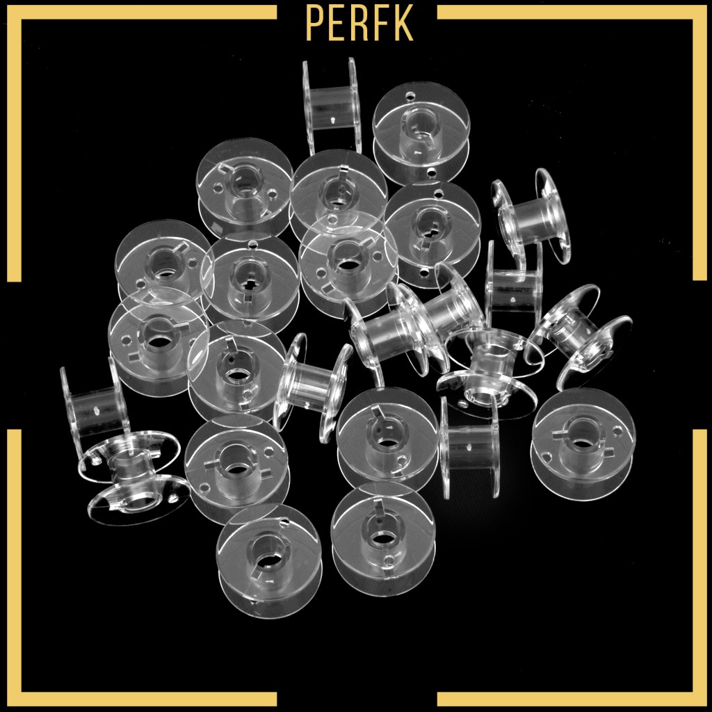 Hộp 25 Cuộn Chỉ Nhựa Trong Suốt Cho Máy May Brother, Janome