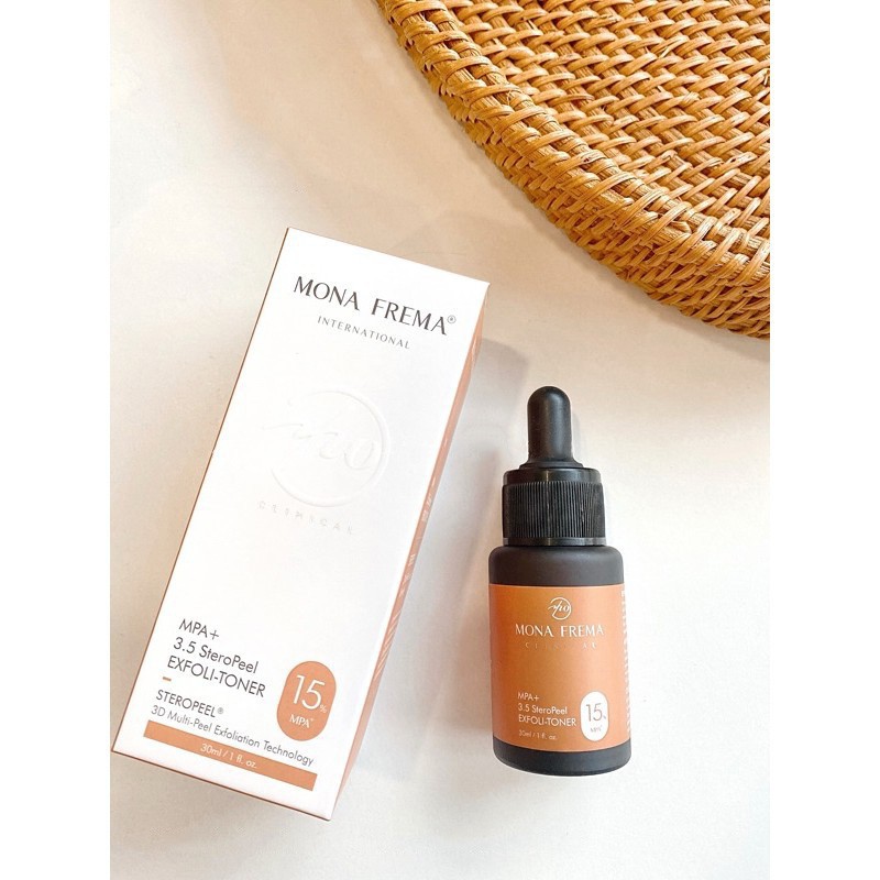 DUNG DỊCH TẨY DA CHẾT HOÁ HỌC MONA FREMA MPA MANDELIC + PYRUVIC ACID 15% 30ml