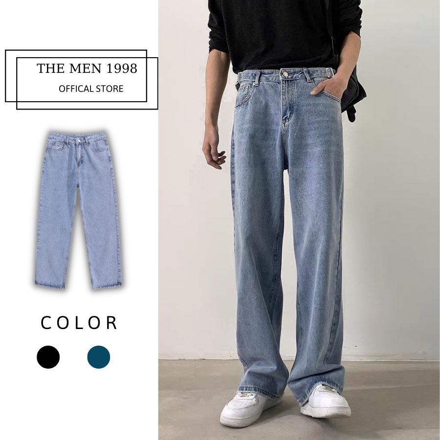 Quần jean baggy, jeans bò nam nữ ống suông ống rộng Style Hàn Quốc 2021