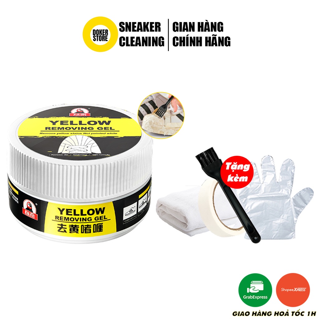 Gel tẩy ổ vàng đế giày Yellow Removing Gel làm mới giày sneaker 100ml