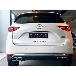 Tem chữ SIGNATURE 3D nổi dán trang trí đuôi xe Mazda