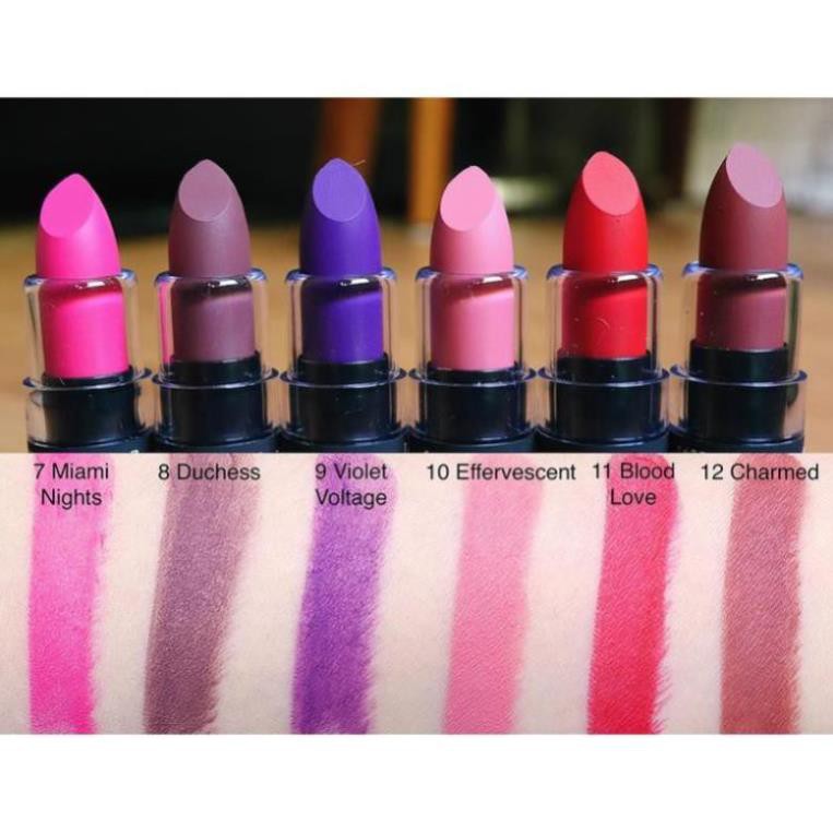 Son lì NYX Velvet Matte Lipstick Volcano màu đỏ nâu quyến rũ